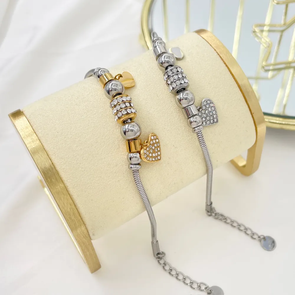 Charmes Cuore-Bracciale in Acciaio - BAC-103-AA3631B