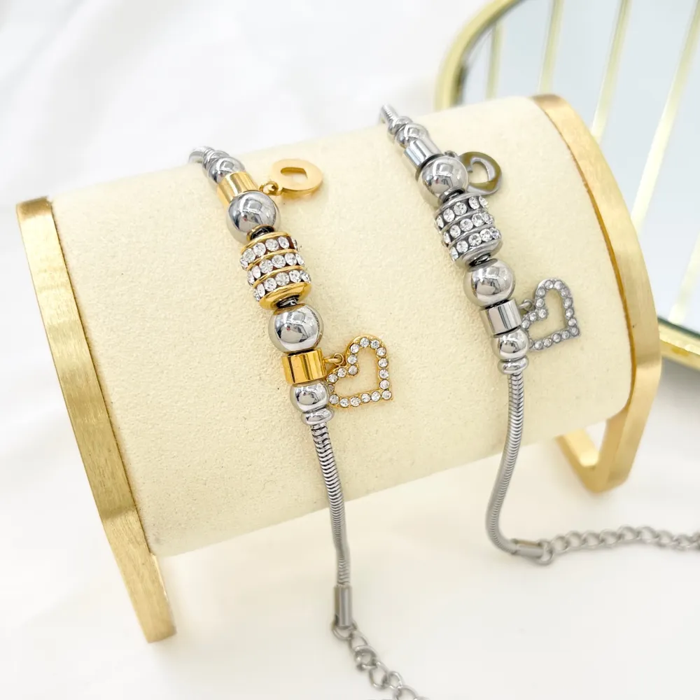 Charmes Cuore Vuoto-Bracciale in Acciaio - BAC-103-AA3636Bb