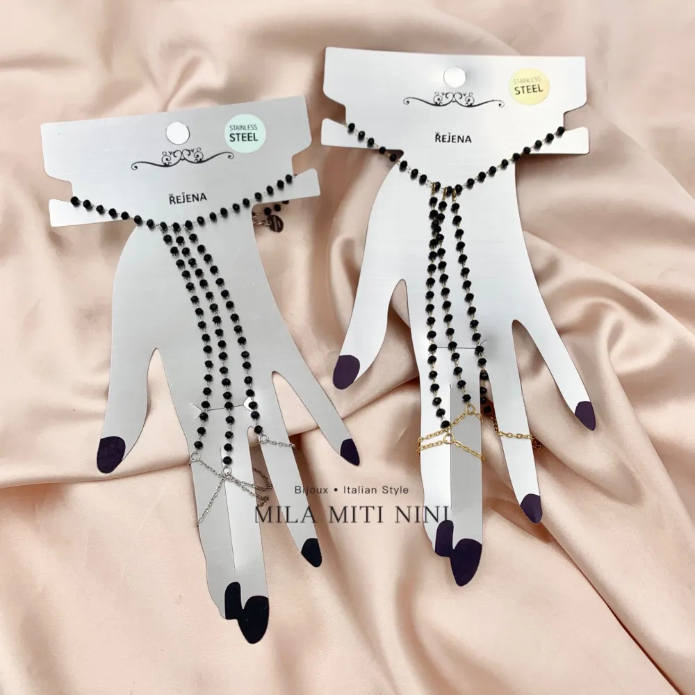 Multifili Cristalli-Baciamano in Acciaio - BAC-103-AA405B