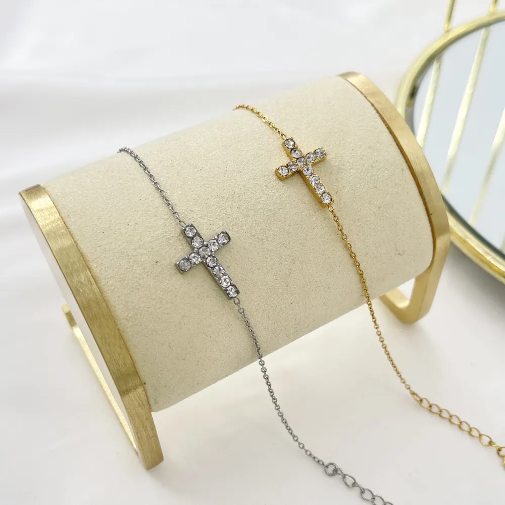 Croce-Bracciale in Acciaio - BAC-103-AA5347