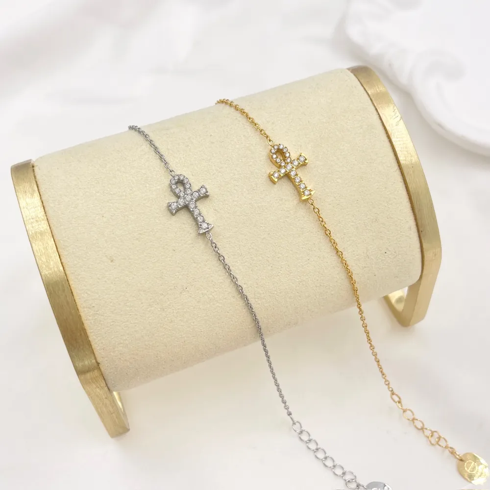 Croce-Bracciale in Acciaio - BAC-103-AA5638B