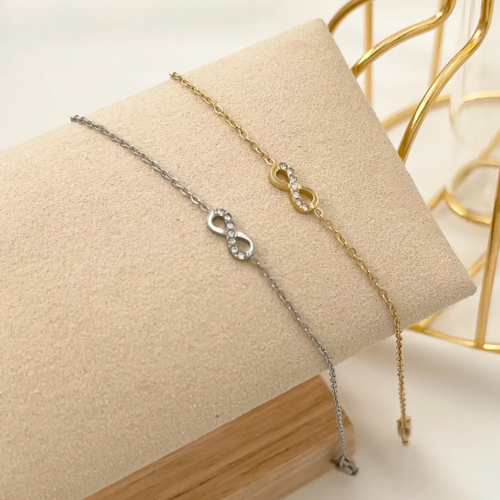 Infinito-Bracciale in Acciaio - BAC-103-AA563B (Oro Giallo)