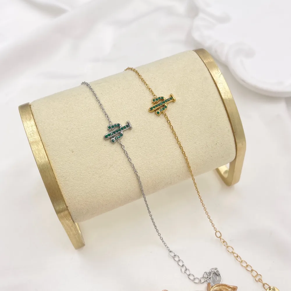 Cactus-Bracciale in Acciaio - BAC-103-AA5660B