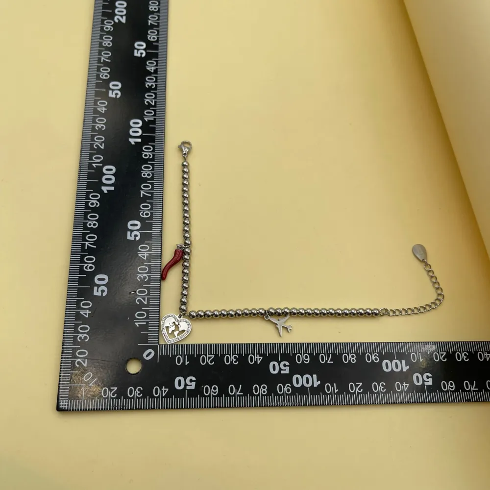 Cornino Mondo-Bracciale in Acciaio con Chiusura - BAC-413-1444