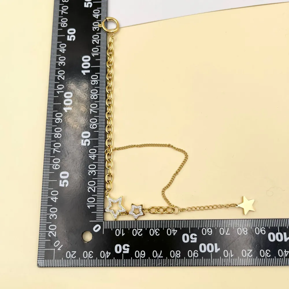 Stella-Bracciale in Acciaio con Chiusura - BAC-413-1515