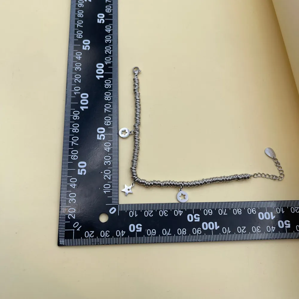 [BAC-413-1609] Stella -Bracciale in Acciaio con Chiusura - BAC-413-1609