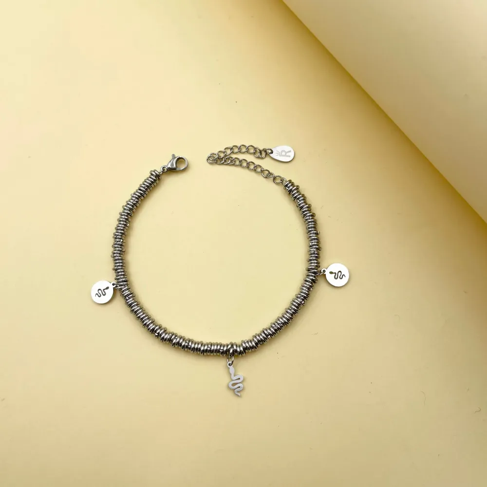 Serpente -Bracciale in Acciaio con Chiusura - BAC-413-1611