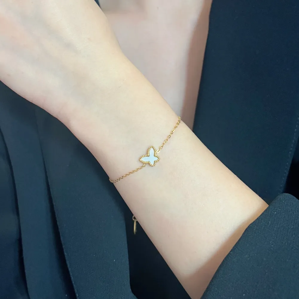 Farfalla -Bracciale in Acciaio con Chiusura - BAC-413-1762 (Argento)