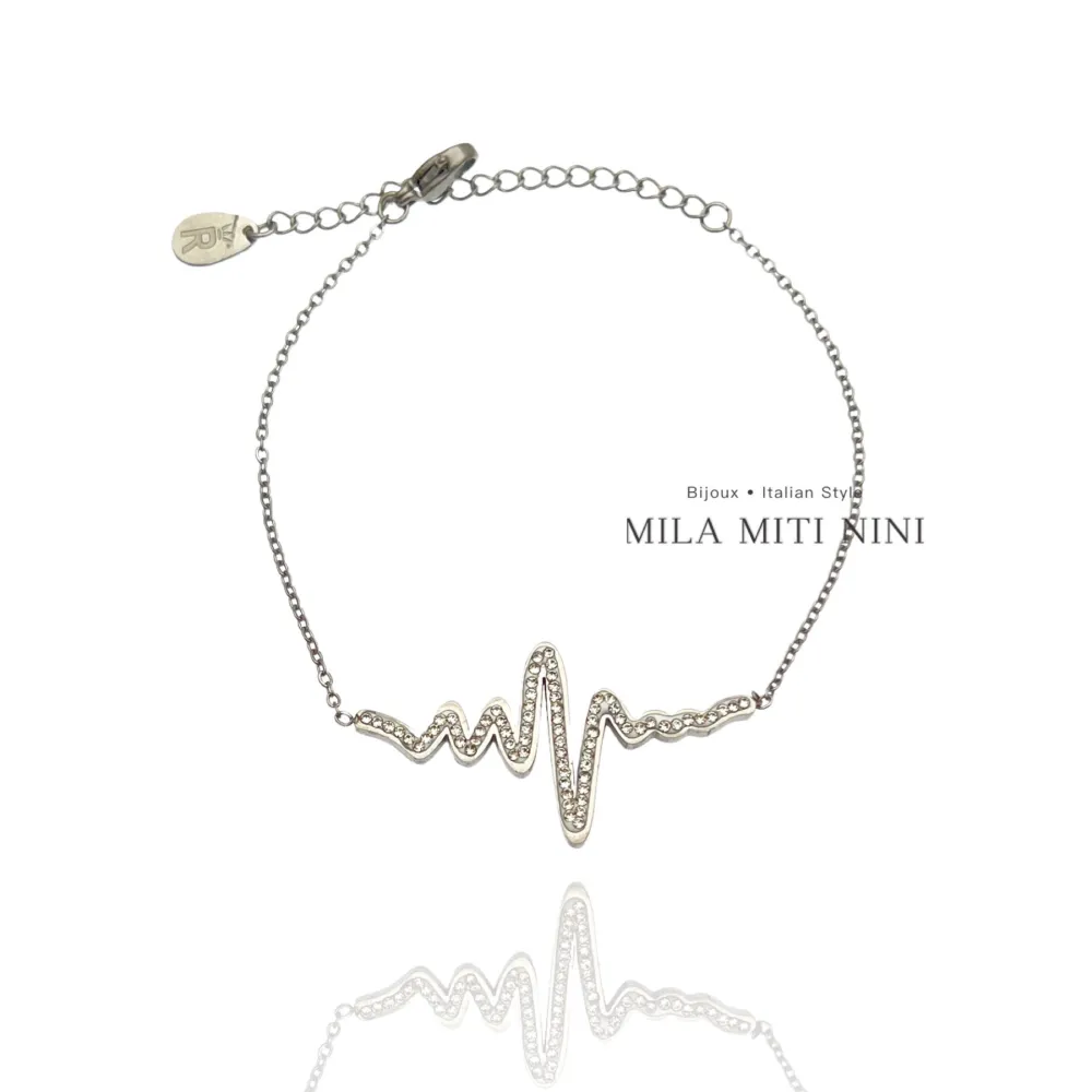 Battito Cuore-Bracciale in Acciaio con Chiusura - BAC-413-1772