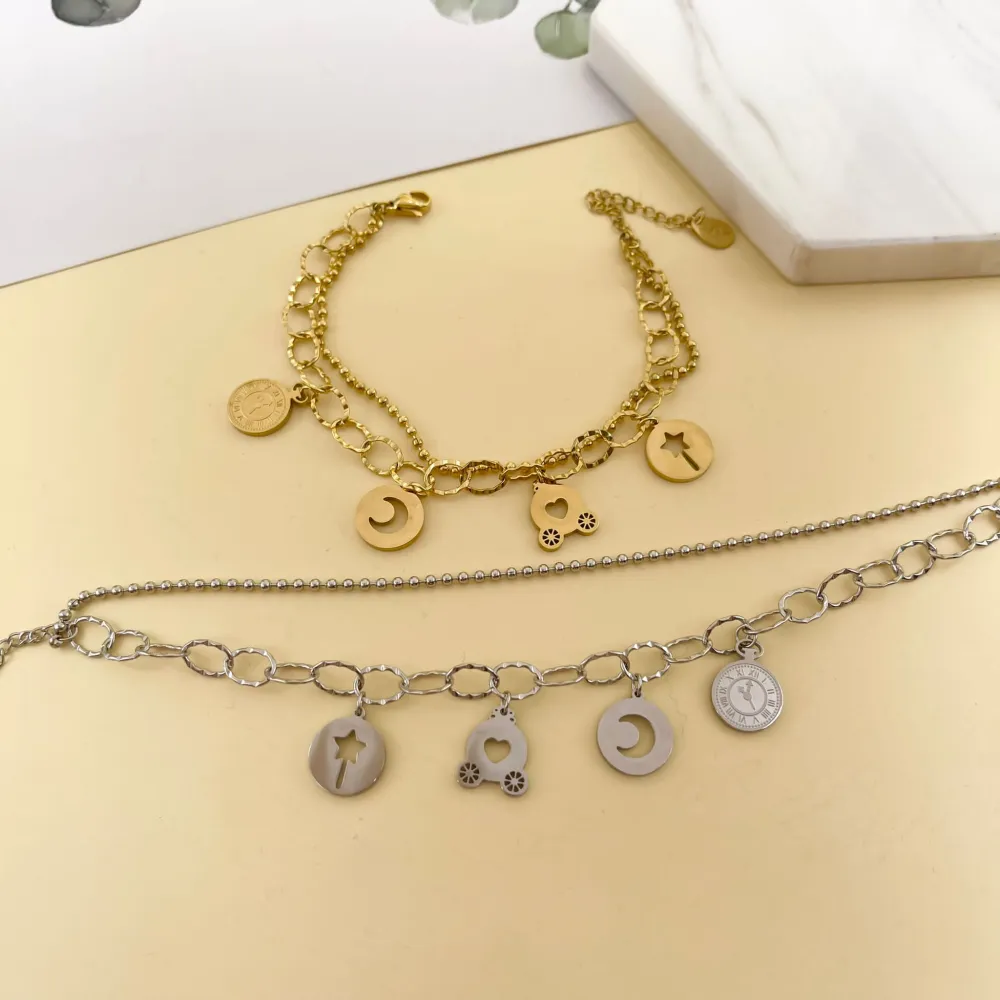 Favola-Bracciale in Acciaio con Chiusura - BAC-413-1782