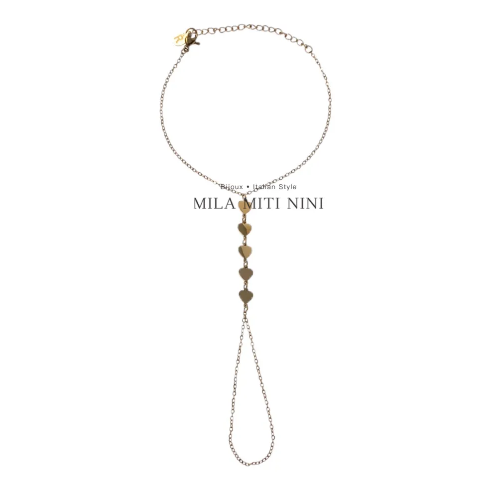 [BR-413-1861 Modello E] Cuore -Baciamano in Acciaio - BAC-413-1861 Modello E (Oro Giallo)