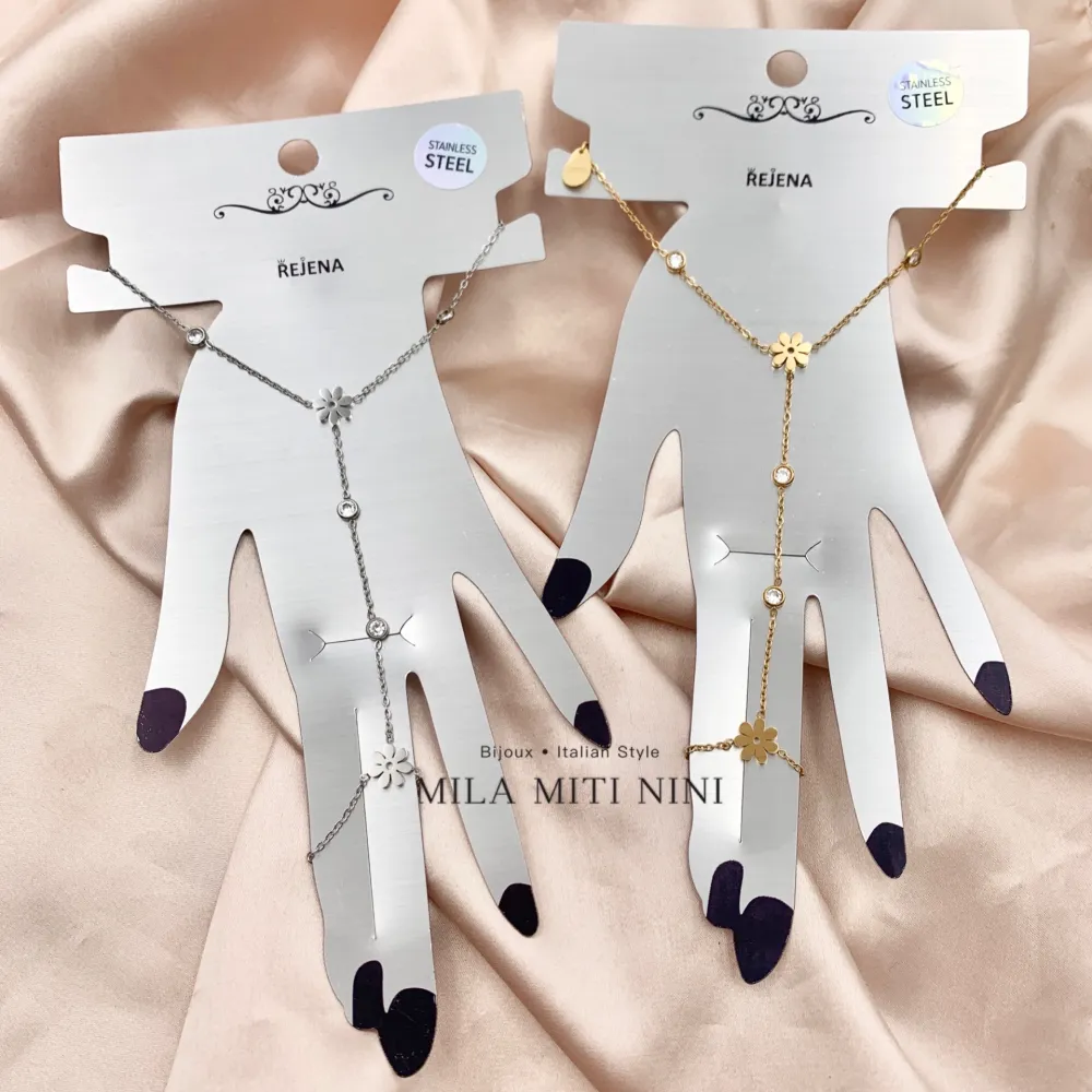 Margherita e Punto Luce-Baciamano in Acciaio - BAC-413-1879