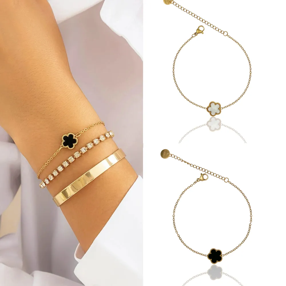 Fiore-Bracciale in Acciaio - BAC-413-2035