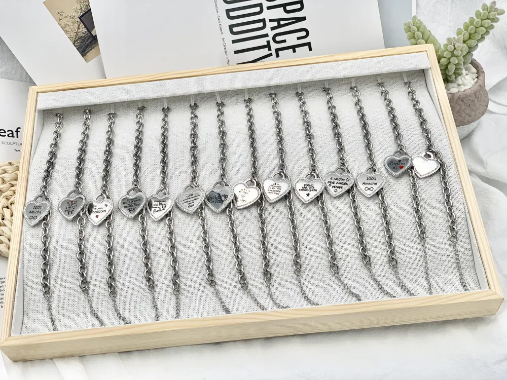 Grazie di Cuore-Bracciale in Acciaio con Chiusura - BAC-413-217