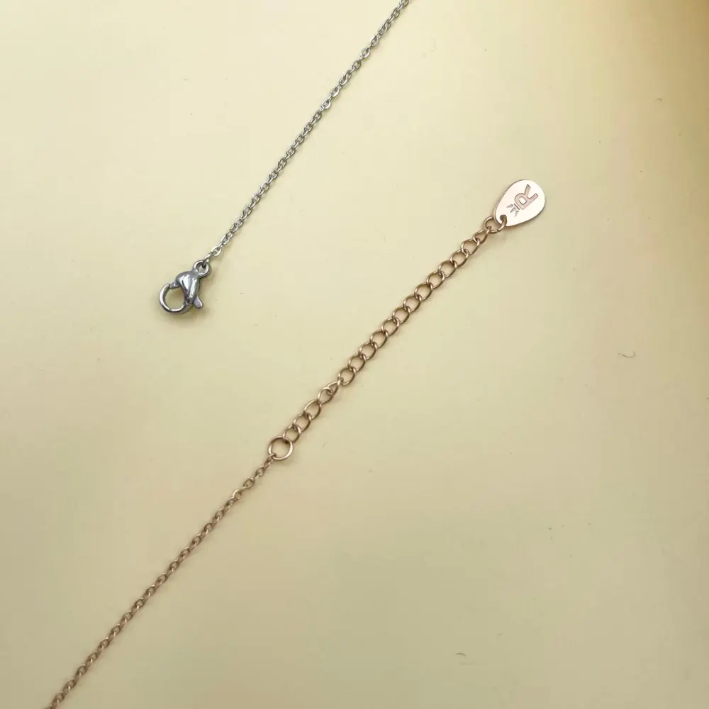 [BAC-413-255] Fiore Margherita-Bracciale in Acciaio con Chiusura - BAC-413-255 (Argento)