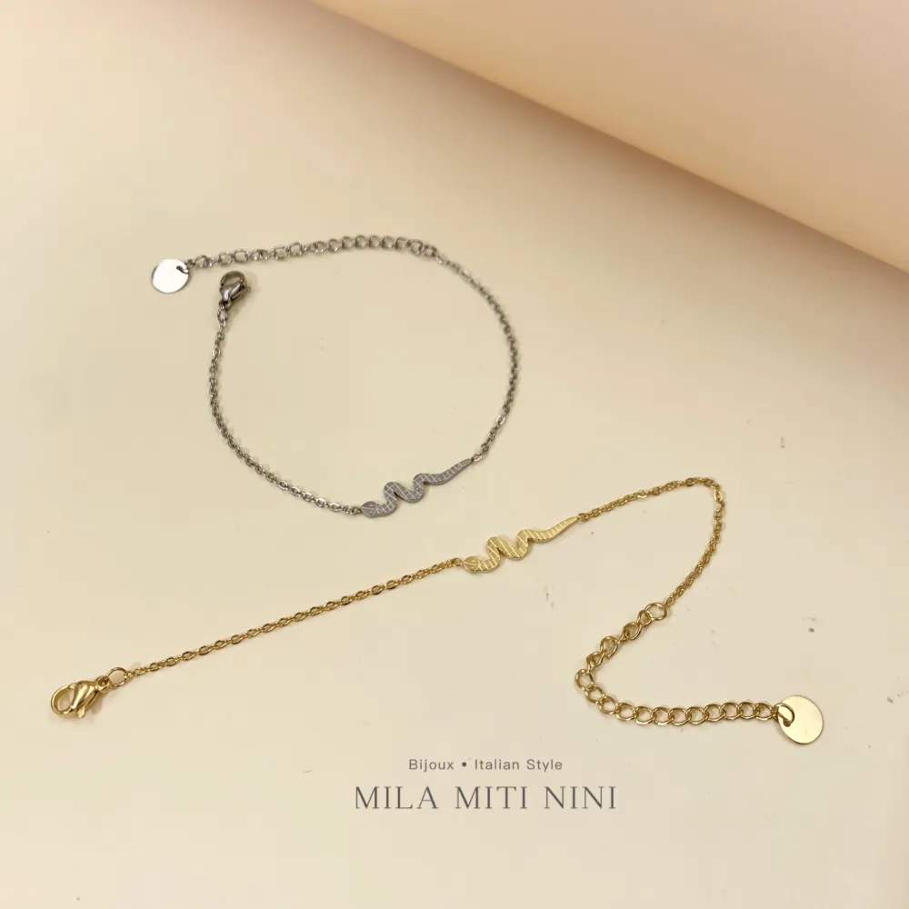 Serpente -Bracciale in Acciaio con Chiusura - BAC-450-448