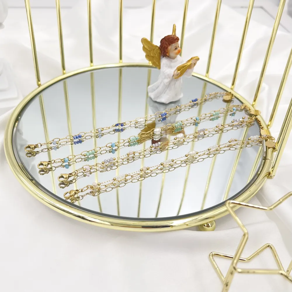 Perine-Bracciale in Acciaio con Chiusura - BAC-736-16 (Bianco)