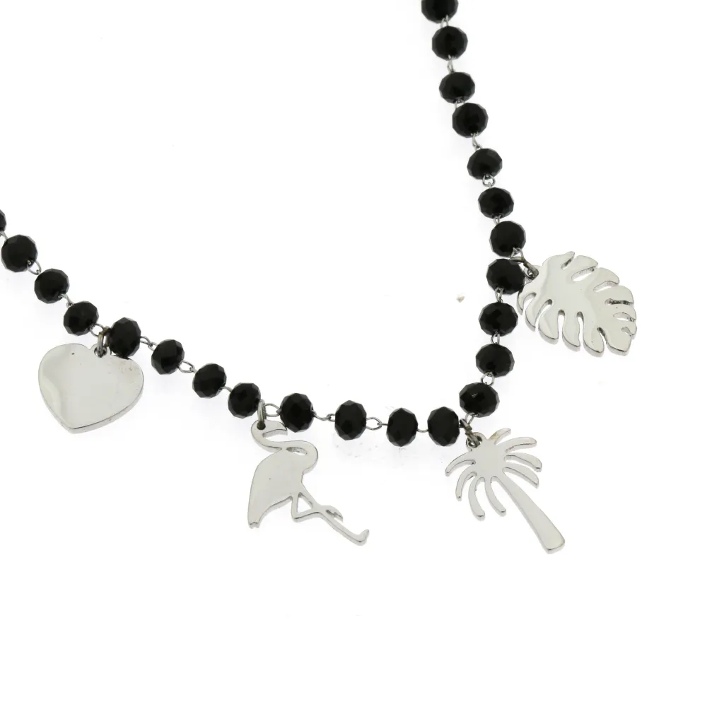 [BAC-Fenicottero 5287 - Bracciale in Acciaio] BAC-Fenicottero 5287 - Bracciale in Acciaio - BAC-Fenicottero 5287 - Bracciale in Acciaio (Nero)