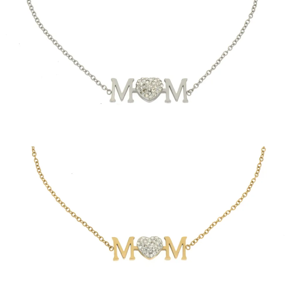 BAC-Mom 5376 - Bracciale in Acciaio con Chiusura - BAC-Mom 5376 - Bracciale in Acciaio con Chiusura (Argento)