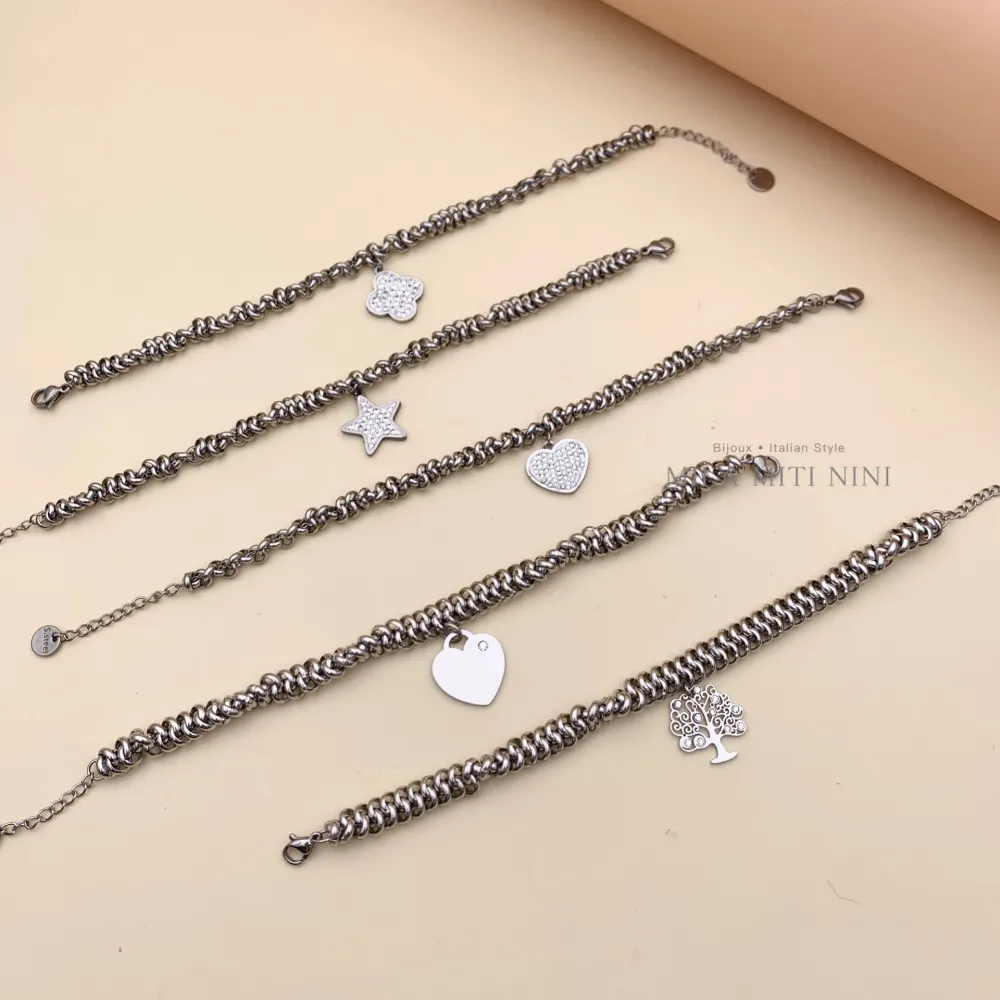 [BAC104-A102] Albero della Vita -Bracciale in Acciaio con Chiusura - BAC104-A102