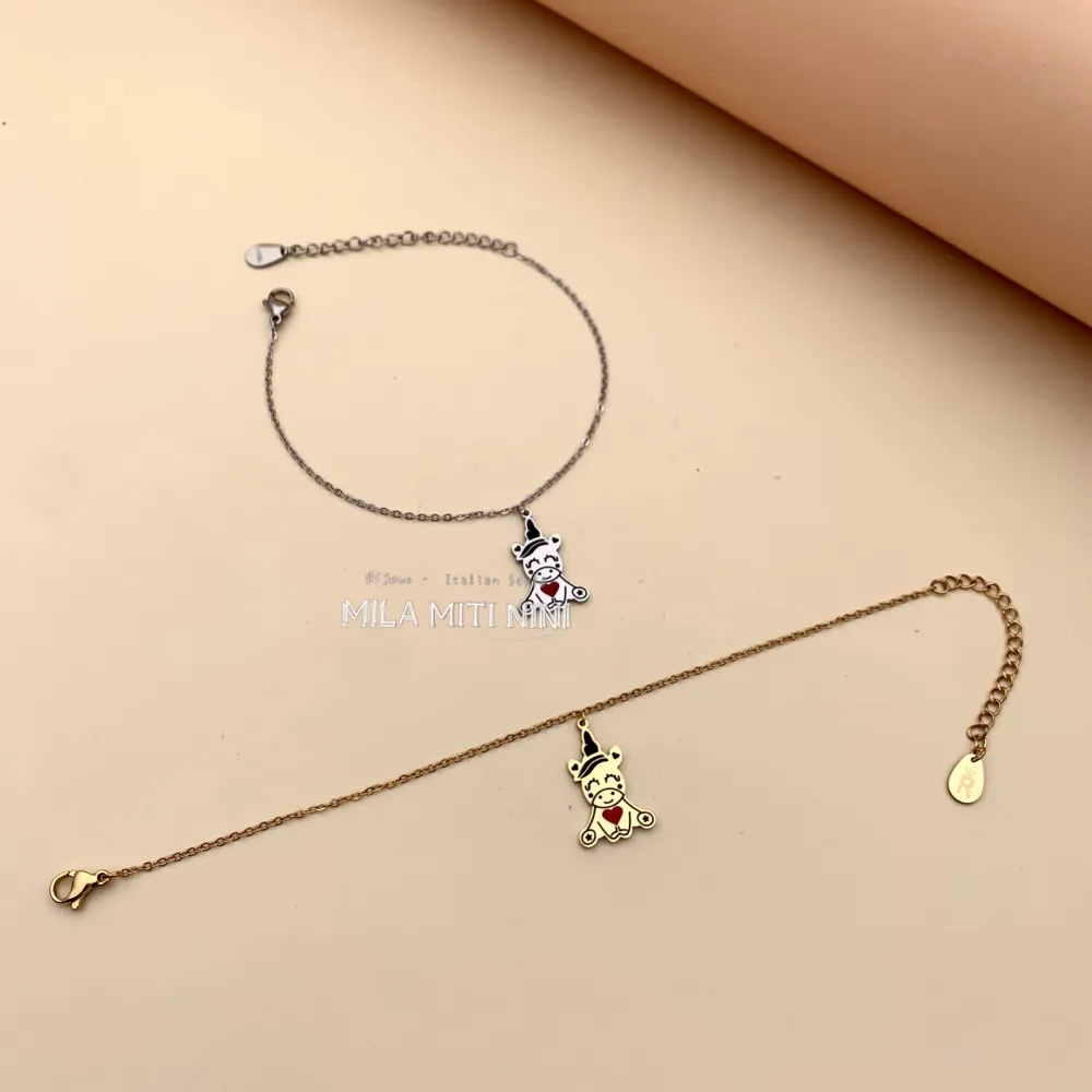 Unicorno-Bracciale in Acciaio con Chiusura - BAC413-1328