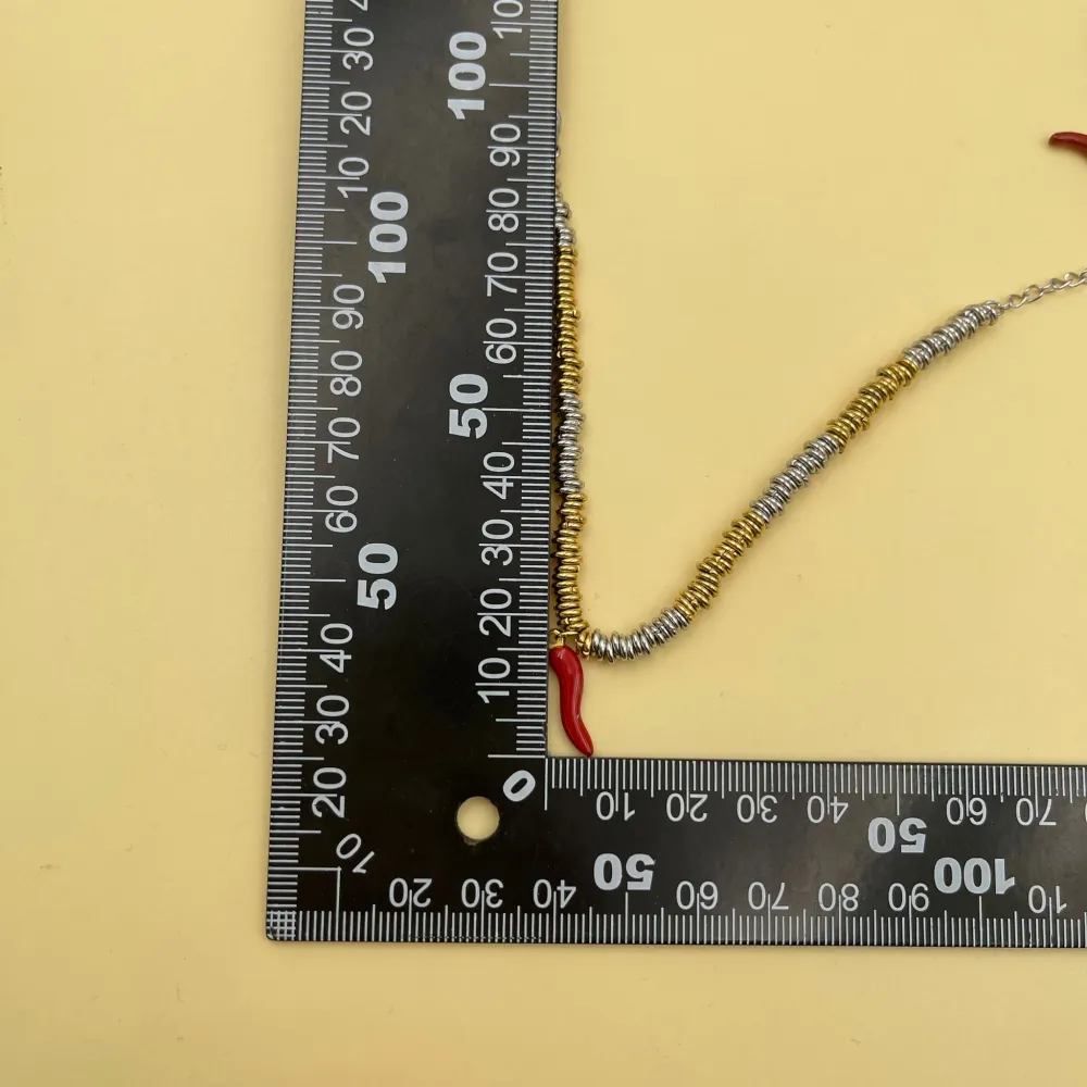 Anellini con Cornino-Bracciale in Acciaio - BAC413-1404 (Acciaio)