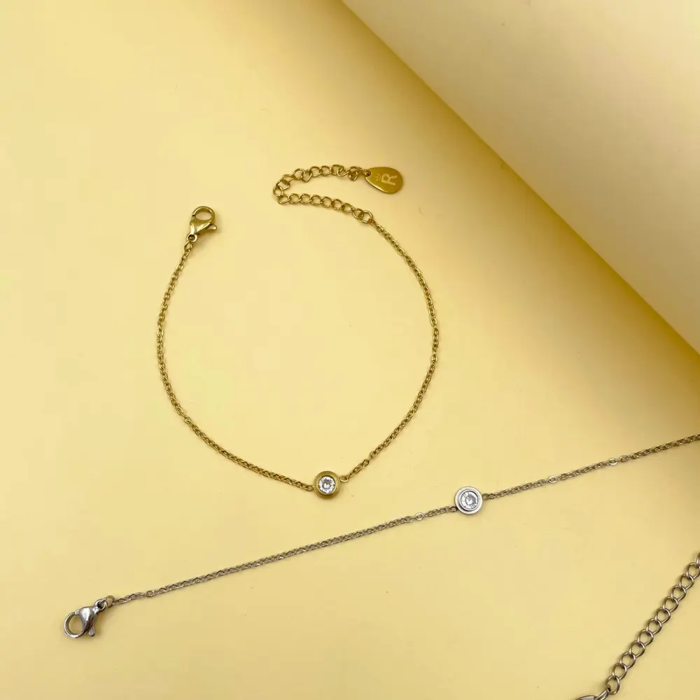[BAC413-146] P.Luce-Bracciale in Acciaio - BAC413-146 (Oro Giallo)