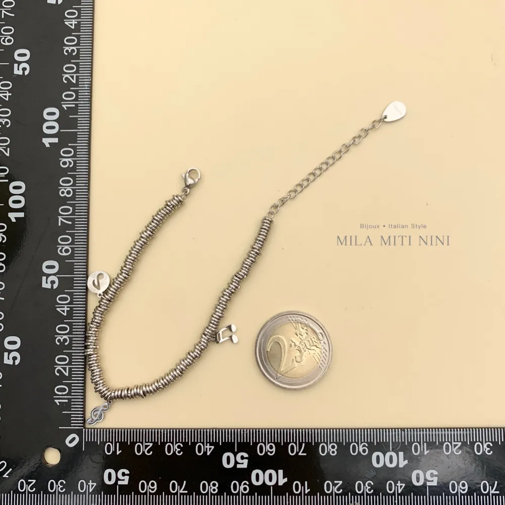 Nota Musicale -Bracciale in Acciaio con Chiusura - BAC413-1535