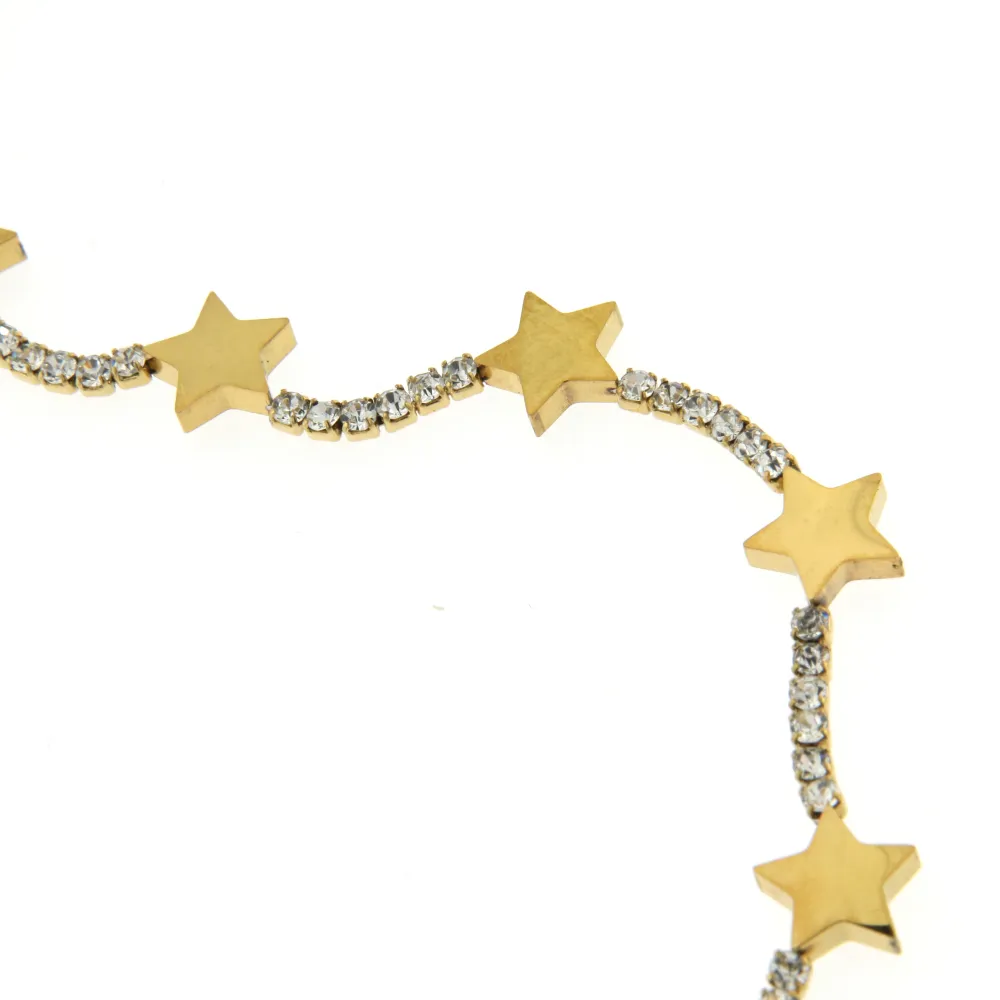 BAC6791-Tennis Stella-Bracciale con Chiusura in Acciaio - BAC413-2045