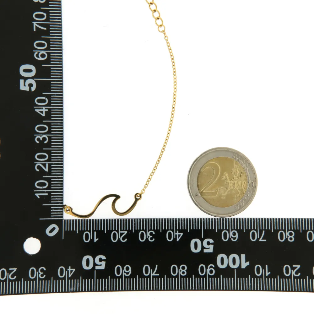 [BAC6606-Onda- Bracciale in Acciaio con Chiusura] BAC6606-Onda- Bracciale in Acciaio con Chiusura - BAC6606-Onda- Bracciale in Acciaio con Chiusura (Argento)