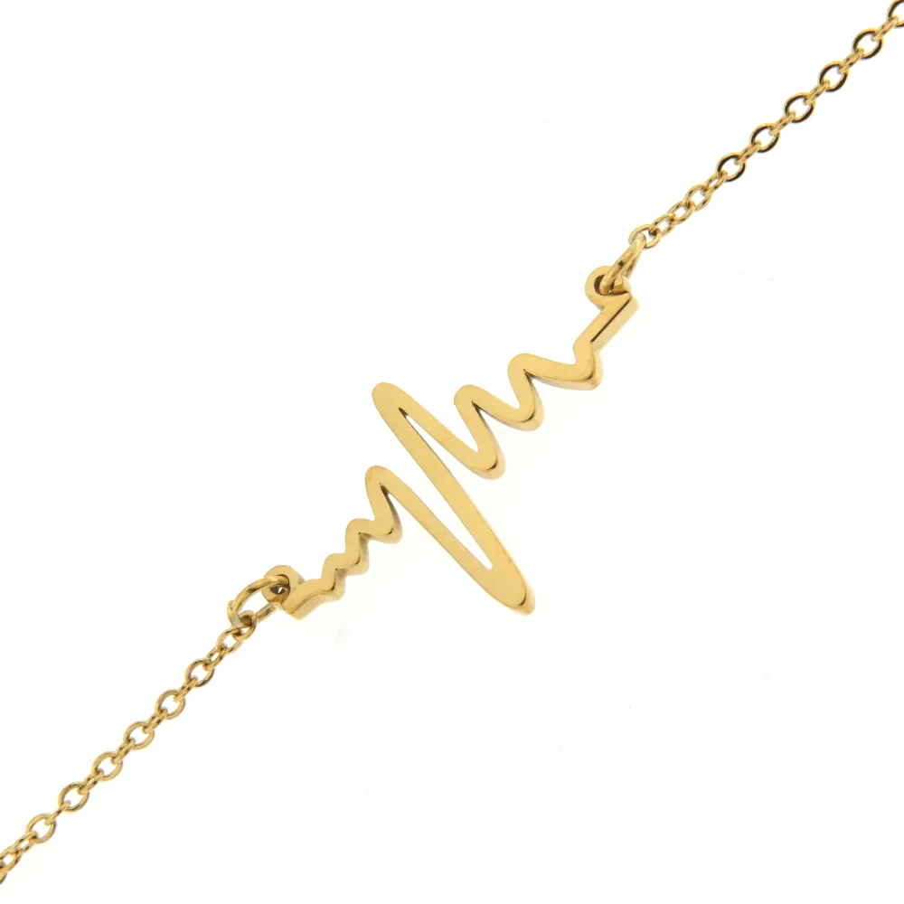 BAC6782-Battito Cuore-Bracciale con Chiusura in Acciaio - BAC6782-Battito Cuore-Bracciale con Chiusura in Acciaio