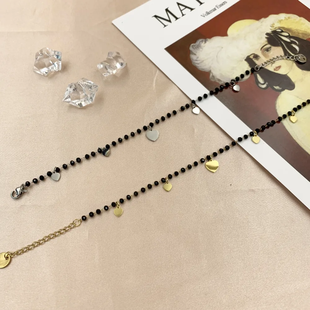 BAC6792-Rosario Cuore-Bracciale con Chiusura in Acciaio - BAC6792-Rosario Cuore-Bracciale con Chiusura in Acciaio (Argento)