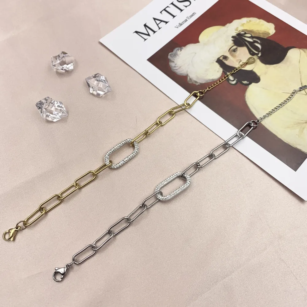 BAC7071-Ovale Grande- Bracciale in Acciaio - BAC7071-Ovale Grande- Bracciale in Acciaio