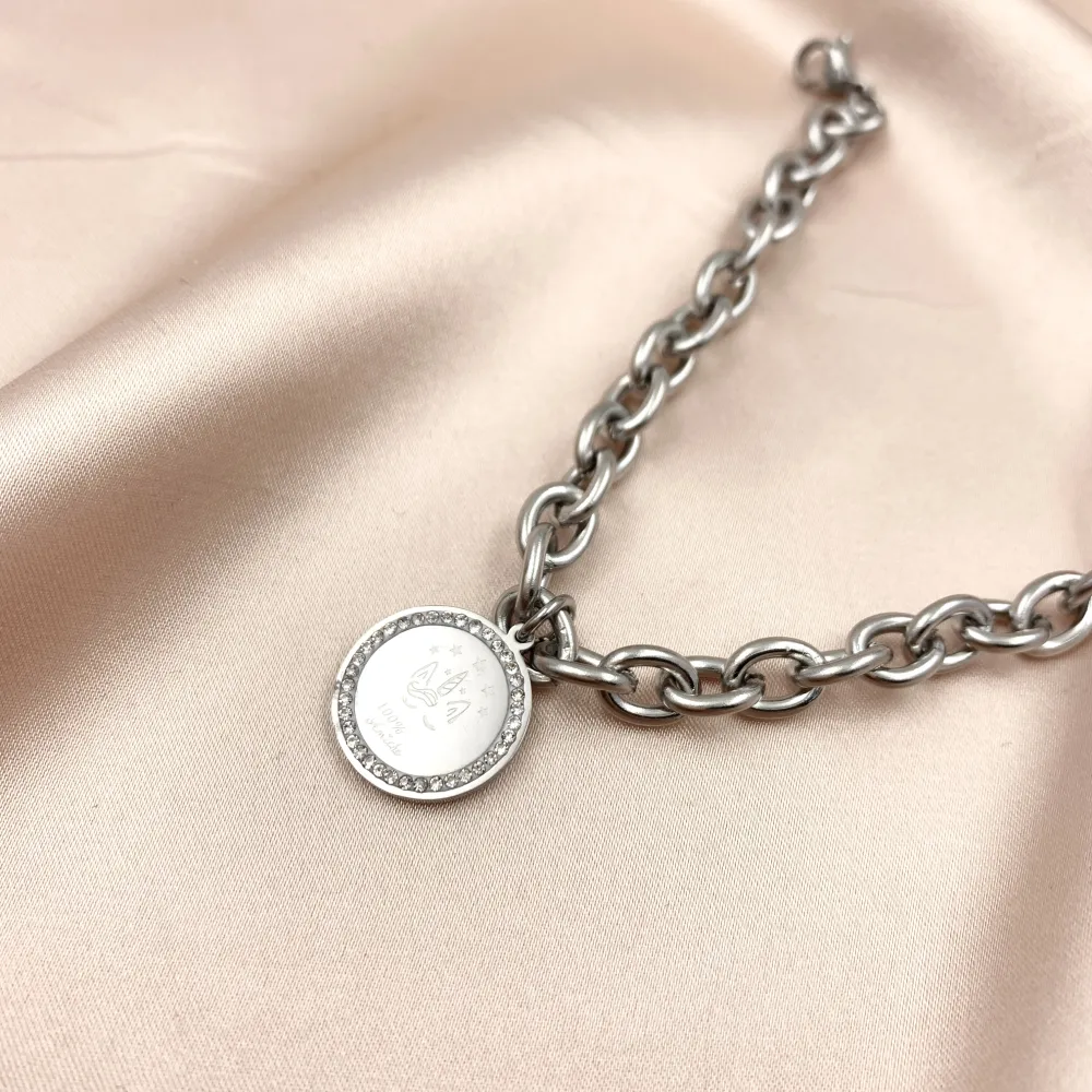 [BAC7322-Unicorno 100% Amiche- Bracciale in Acciaio] BAC7322-Unicorno 100% Amiche- Bracciale in Acciaio - BAC7322-Unicorno 100% Amiche- Bracciale in Acciaio