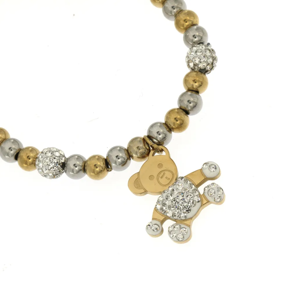 BAE-Orsetto 5388 - Bracciale Elastico in Acciaio - BAE-Orsetto 5388 - Bracciale Elastico in Acciaio (Argento)