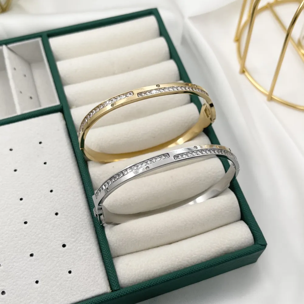 Tennis-Bracciale Rigido in Acciaio - BAR-413-2288