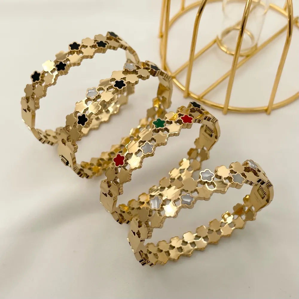 Fiore-Bracciale Rigido in Acciaio - BAR-413-2305