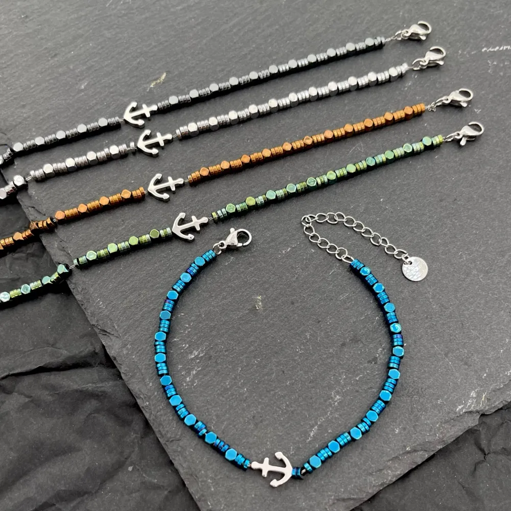 Ancora 4mm-Bracciale in Acciaio da Uomo - BAU-103-AA2518B 4mm