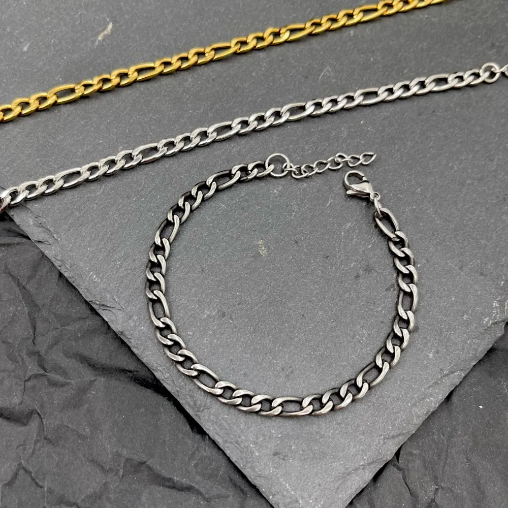 Catena 5mm 1.4NK3.1-Bracciale Unisex in Acciaio - BAU-208-262 5mm