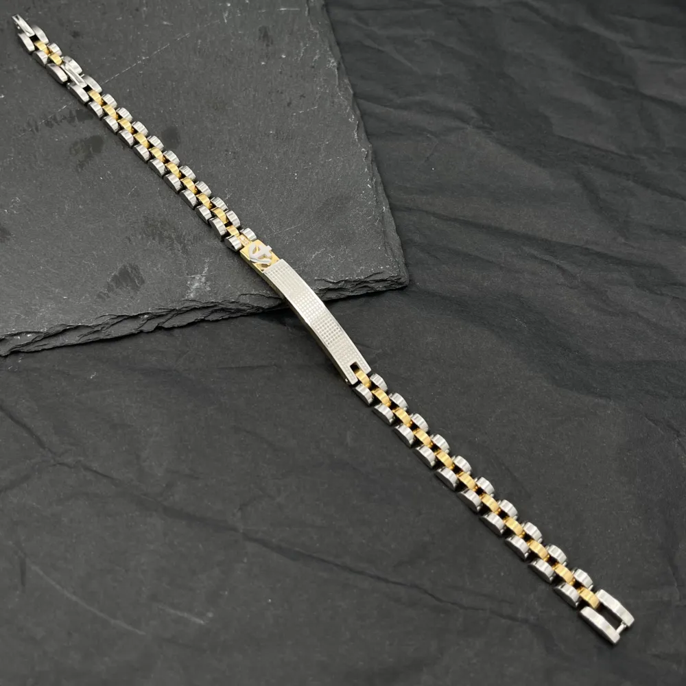 Ancora-Bracciale in Acciaio - BAU-208-269 (Oro Giallo)