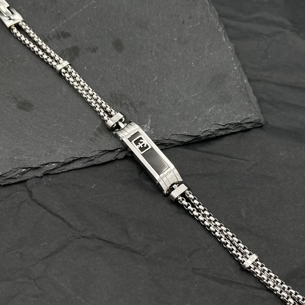 [BAU-208-290] Àncora-Bracciale Uomo in Acciaio - BAU-208-290 (Acciaio)