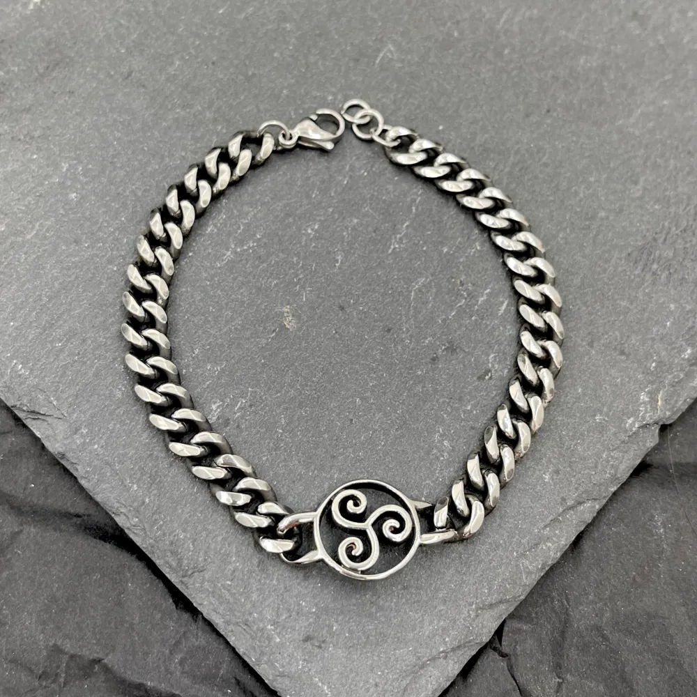 [BAU-600-A06] Simbolo-Bracciale da Uomo in Acciaio - BAU-600-A06