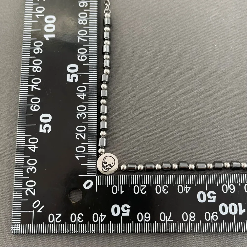 Teschio-Bracciale in Acciaio da Uomo - BAU-600-B111S (Grigio)