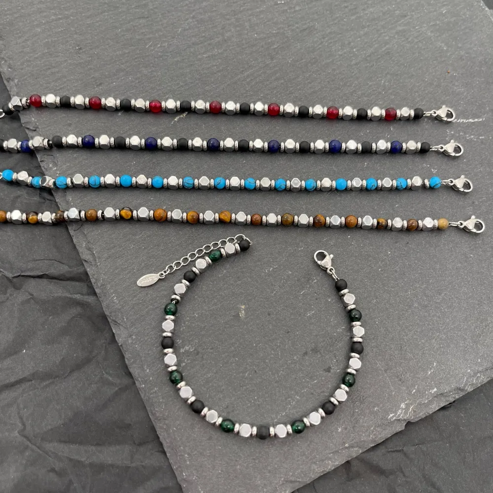 Semplice-Bracciale in Acciaio da Uomo - BAU-600-B160 4mm