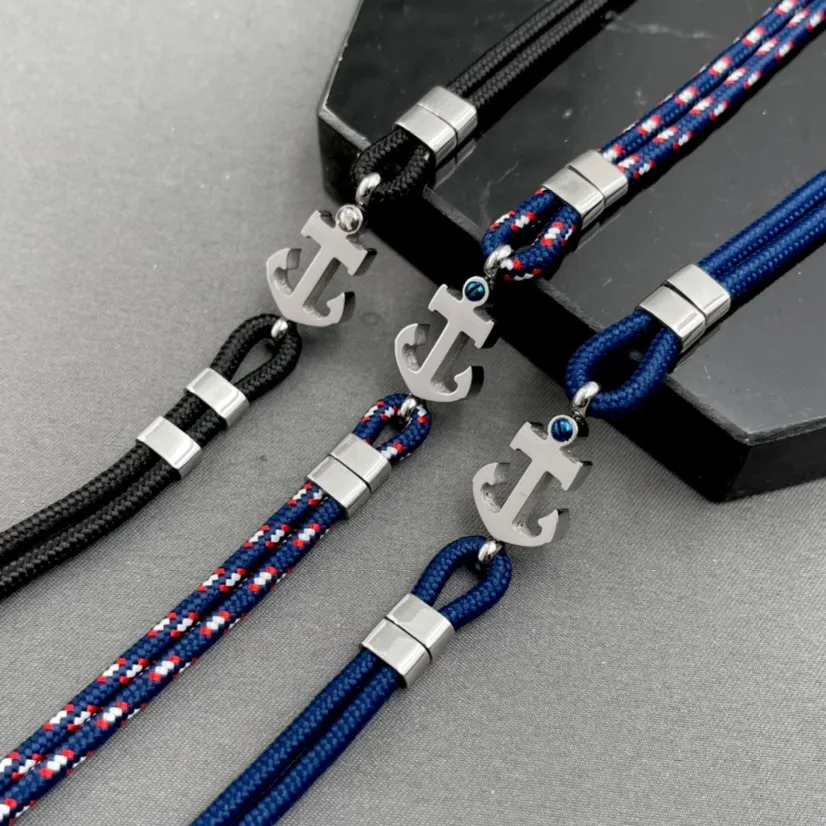 A’ncora-Bracciali in Acciaio da Uomo - BAU-600-B217