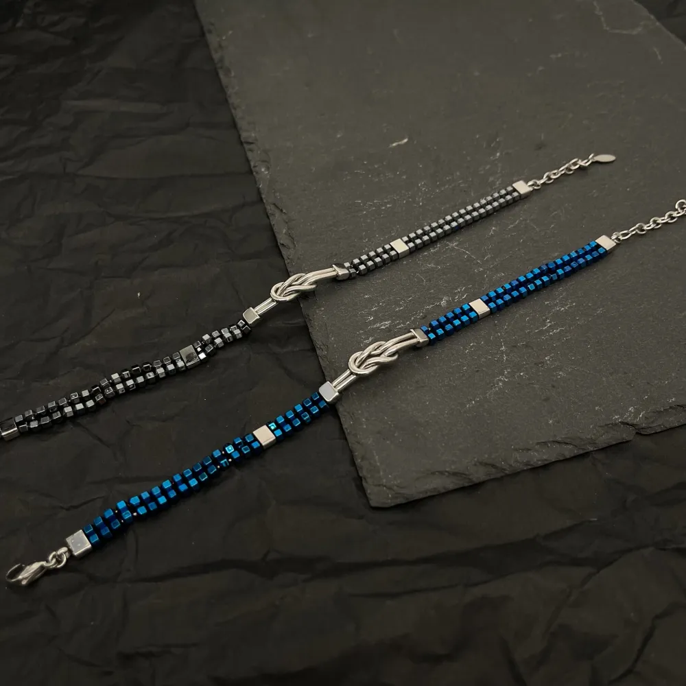 Nodo-Bracciale in Acciaio da Uomo - BAU-600-BMB30030 (Grigio)