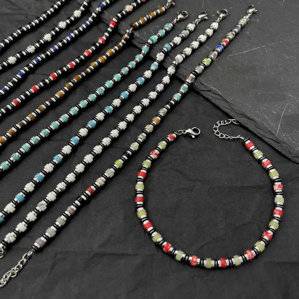 [BAU-600-H191] Semplice-Bracciale in Acciaio da Uomo - BAU-600-H191 (Grigio)