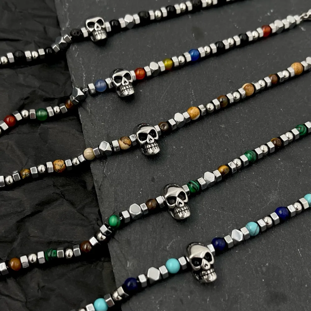 Teschio-Bracciale in Acciaio da Uomo - BAU-600-H281