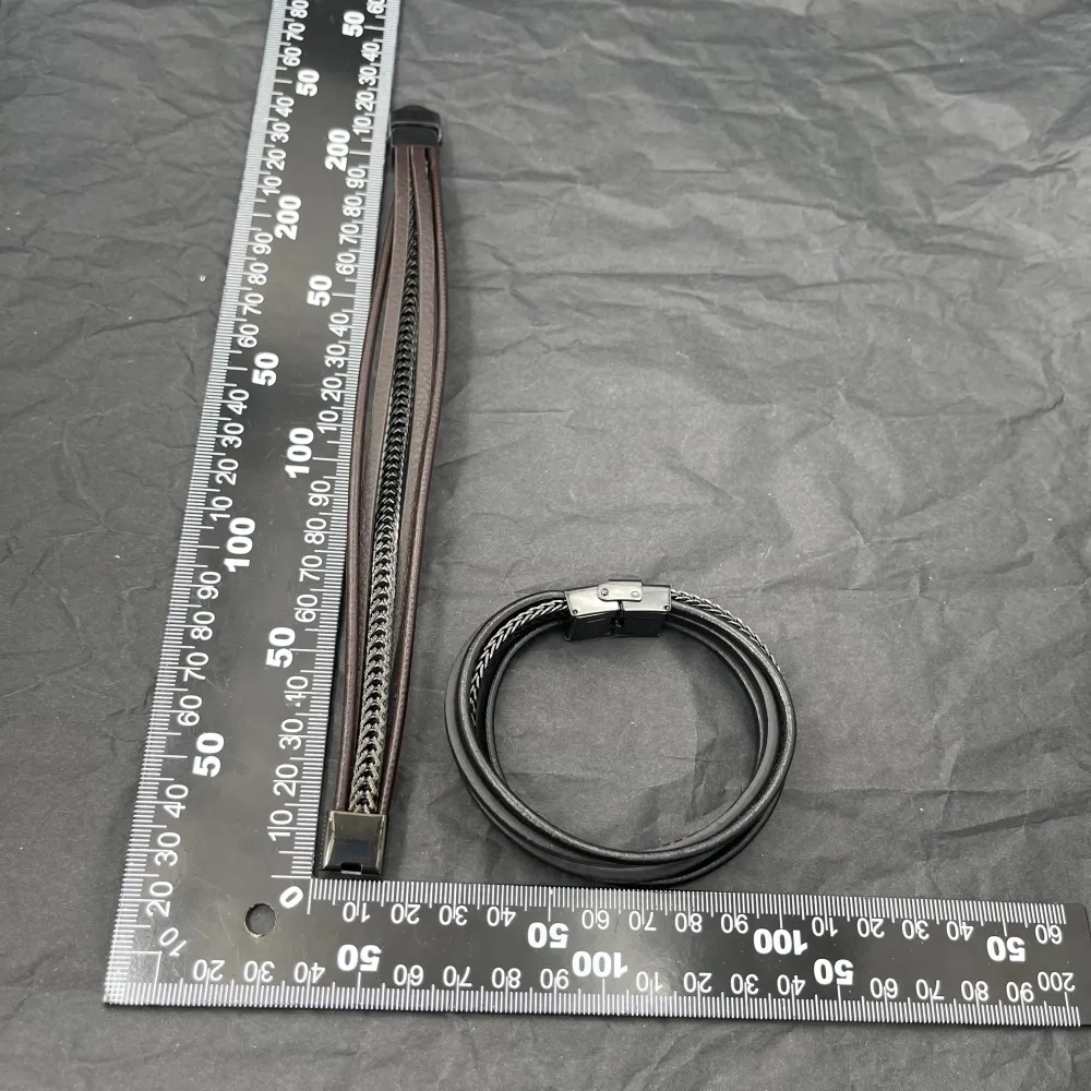 Multifili-Bracciale Uomo in Acciaio - BAU-720-01 (Nero)