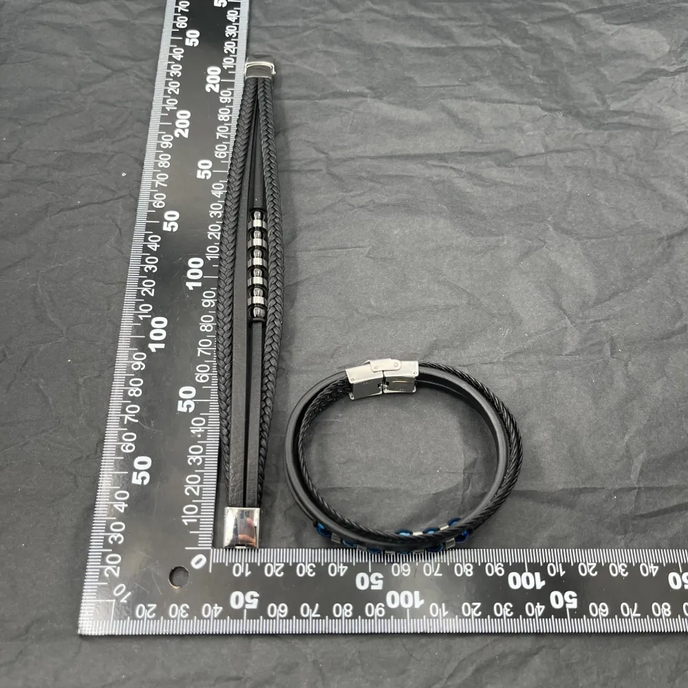 Multifili-Bracciale Uomo in Acciaio - BAU-720-08 (Oro)